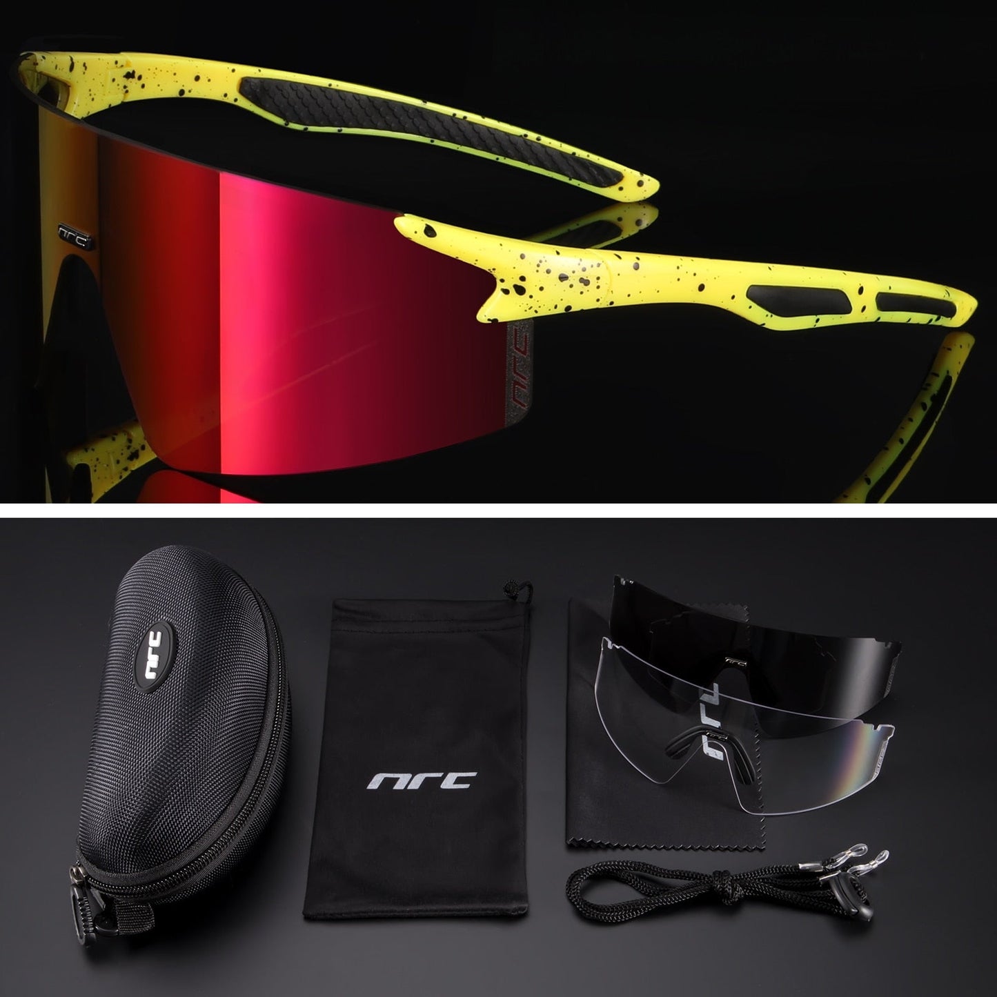 NRC™ UV400 Triple Lens Cycling Sunglasses