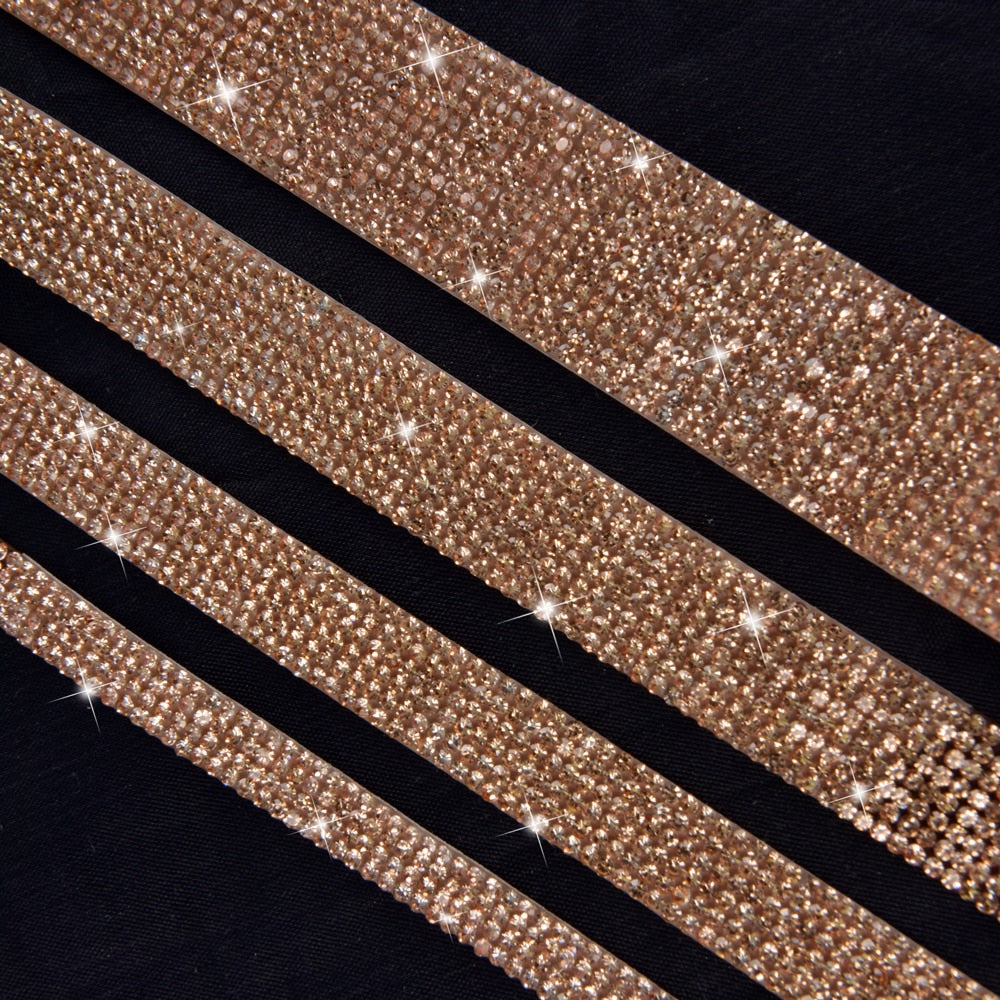 Self-Adhesive Crystal Rhinestone DIY Decoration  Tape