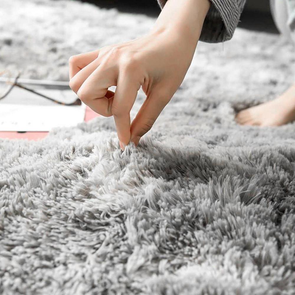 Stylish Fluffy Faux Fur Round Rug