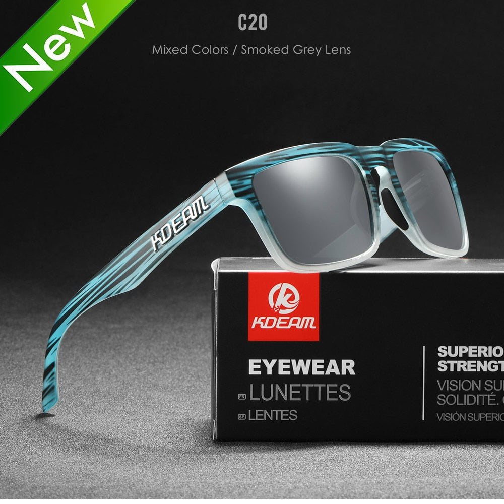 KDEAM Ultra-Stylish Square Polarized Sunglasses