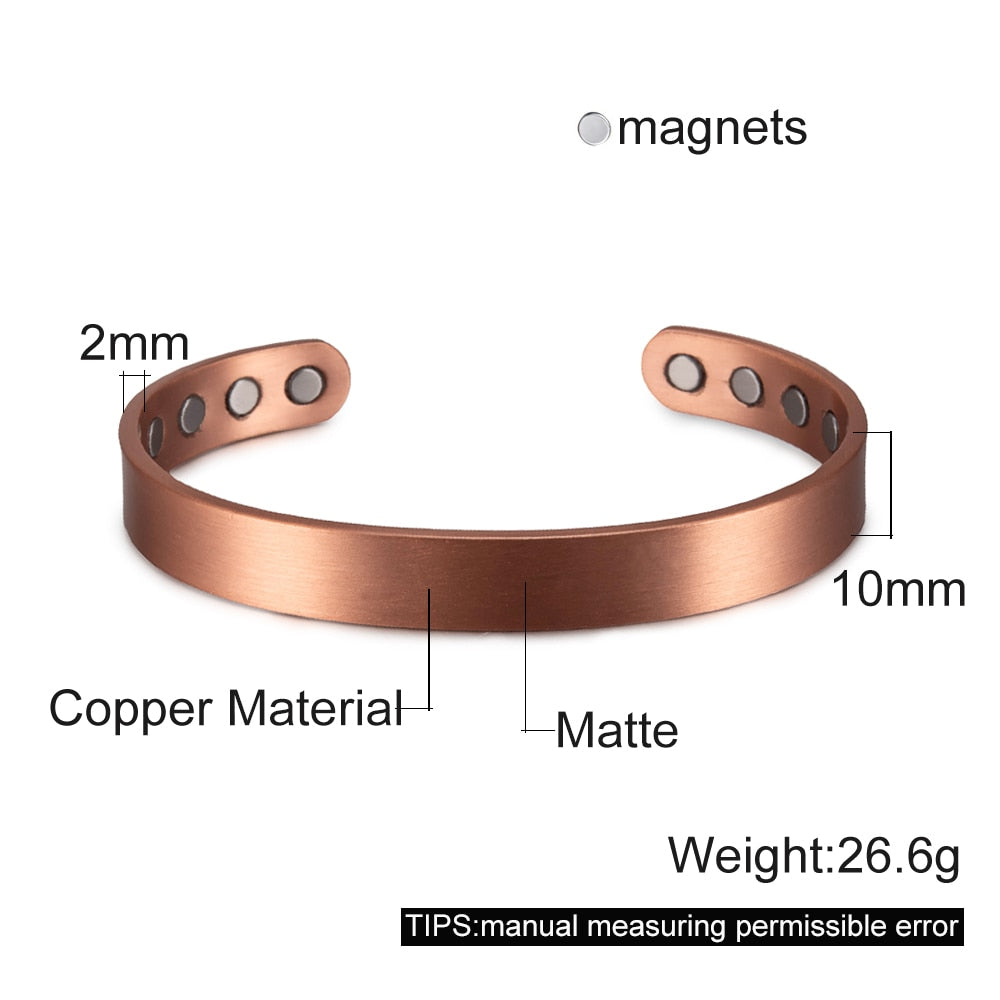 Pure Copper Magnetic Therapy Health Bracelet