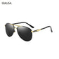 Luxury Pilot Polarized Metal Sunglasses