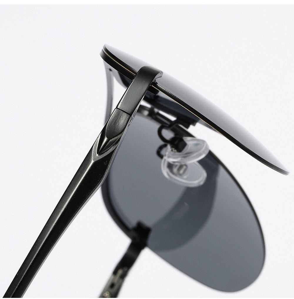 Mirror Pilot Design Polarized Sunglasses
