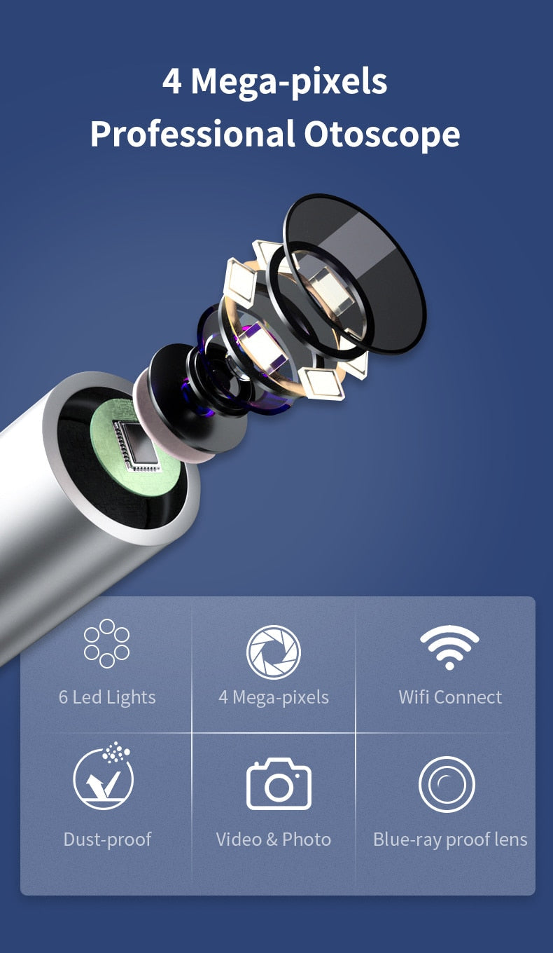 Ear Endoscope HD Camera for iPhone & Android