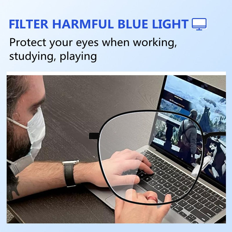 Pure Titanium Anti-Blue Light Reading Glasses
