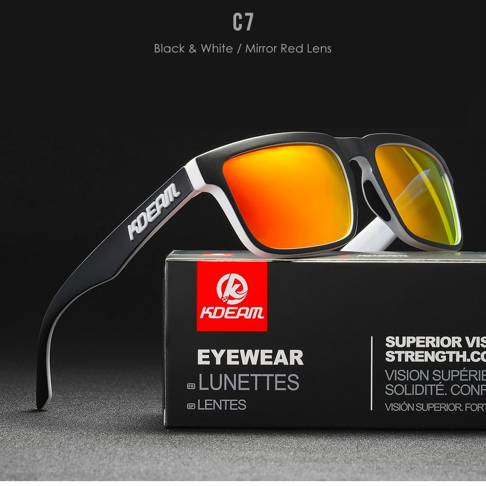 KDEAM Ultra-Stylish Square Polarized Sunglasses