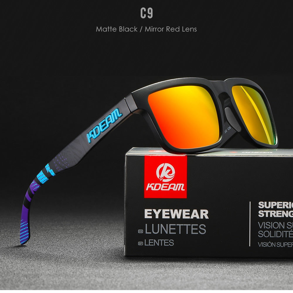 KDEAM Ultra-Stylish Square Polarized Sunglasses