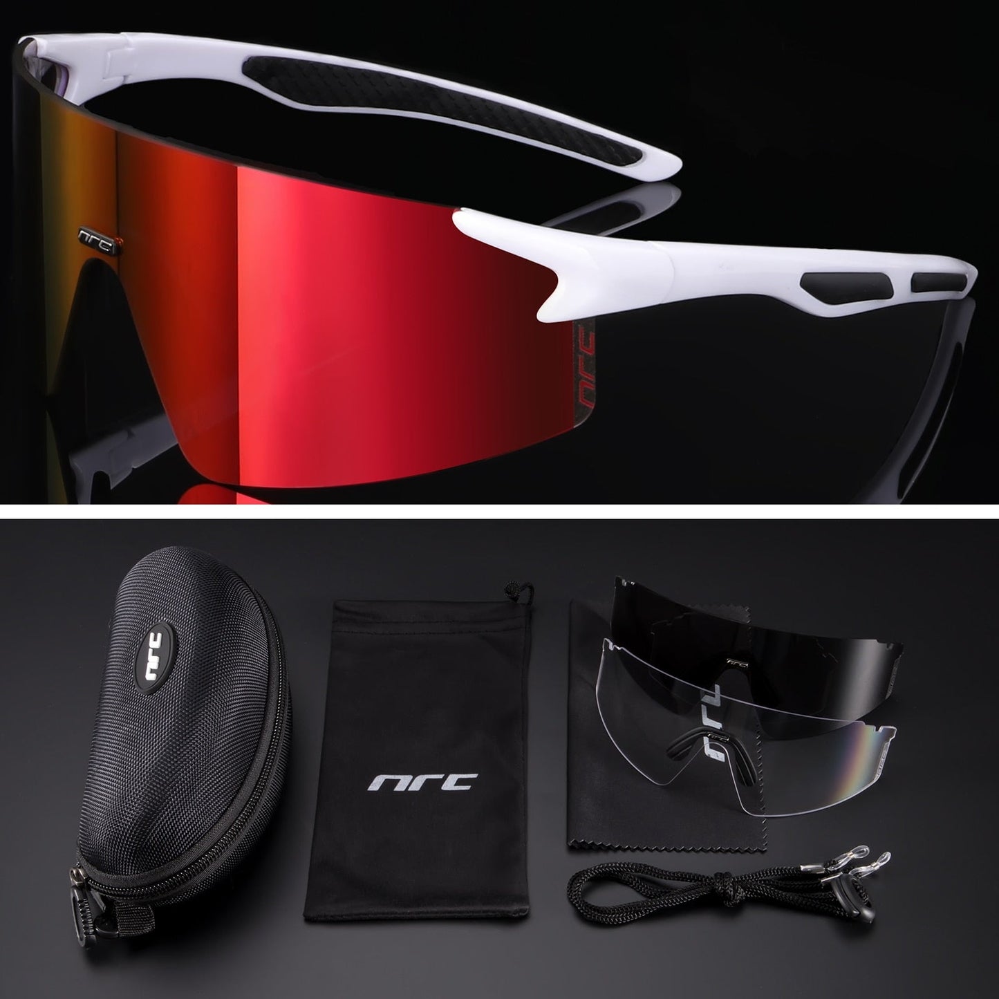 NRC™ UV400 Triple Lens Cycling Sunglasses