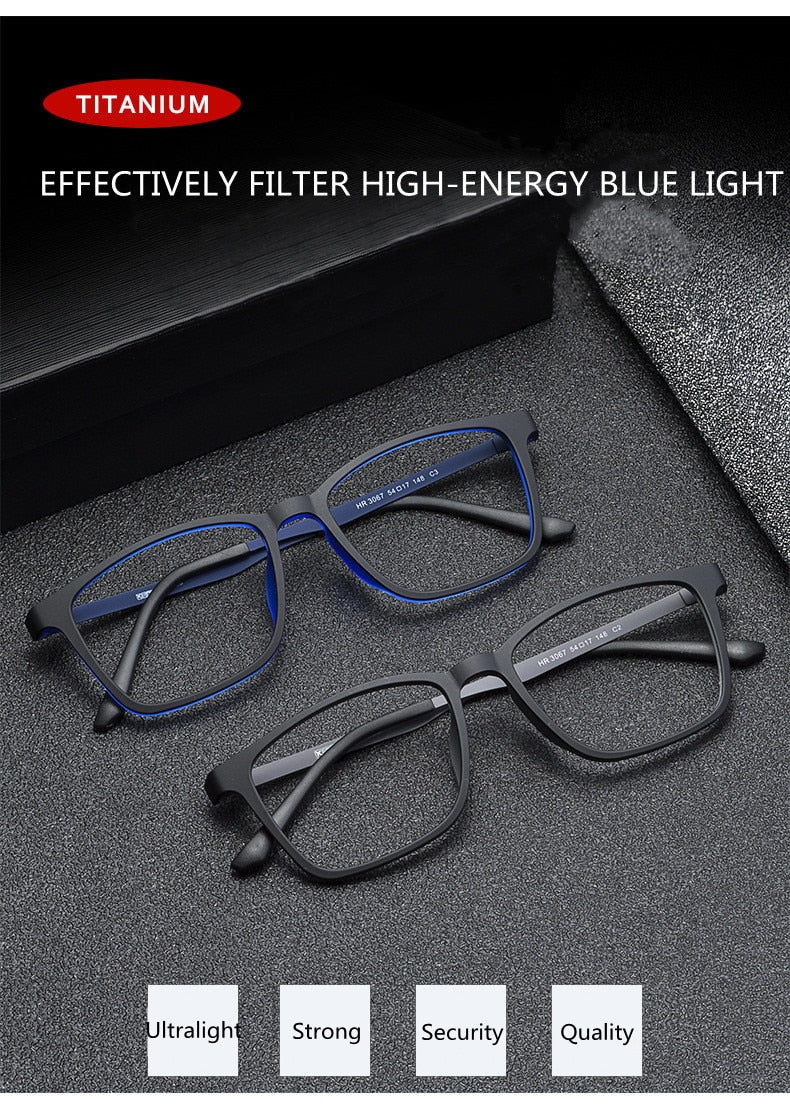 Pure Titanium Anti-Blue Light Reading Glasses