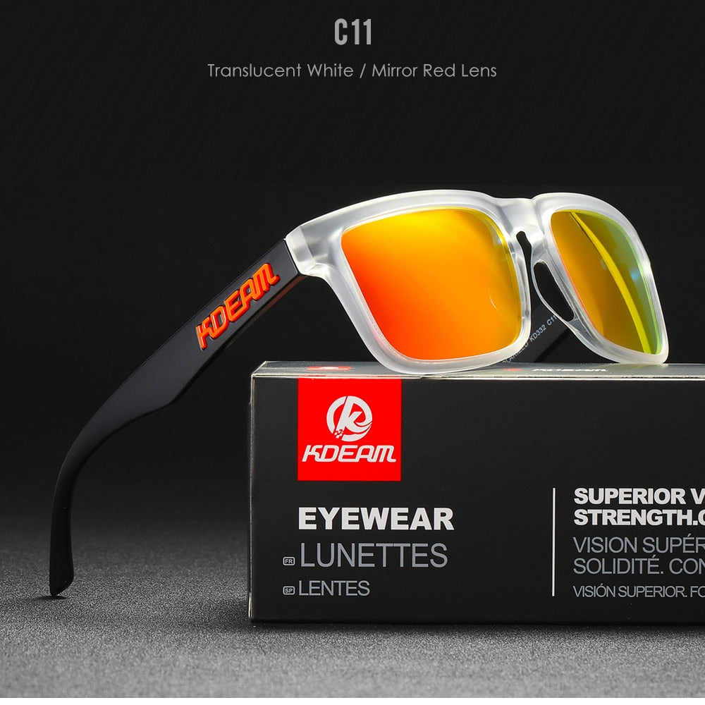 KDEAM Ultra-Stylish Square Polarized Sunglasses
