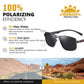 Polarized Square Metal Sunglasses For Men