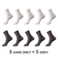 Bamboo Fiber Luxuriously Soft Breathable Antibacterial Socks For Men (10 pairs)