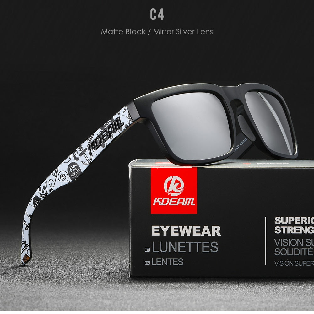 KDEAM Ultra-Stylish Square Polarized Sunglasses