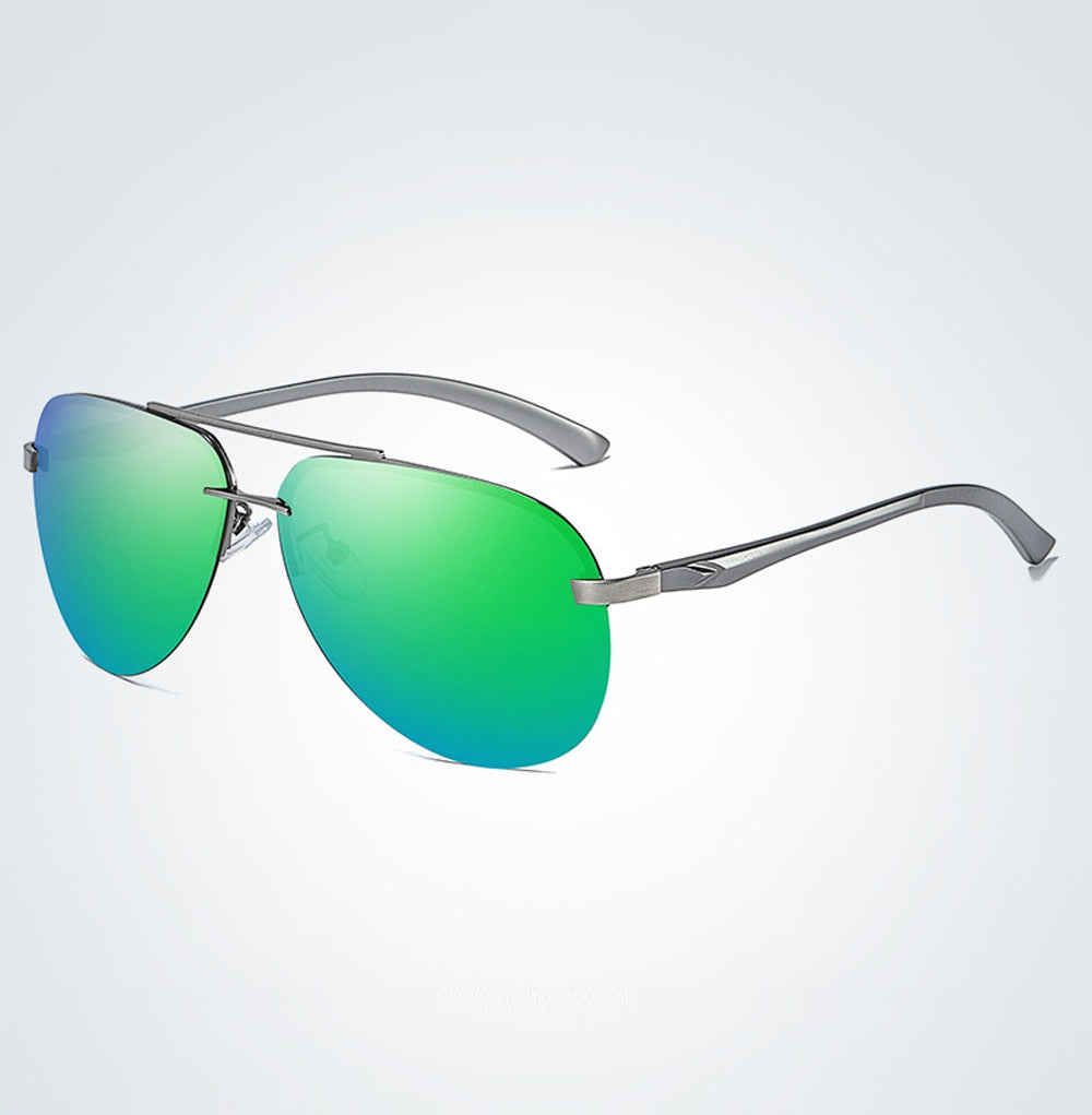 Mirror Pilot Design Polarized Sunglasses