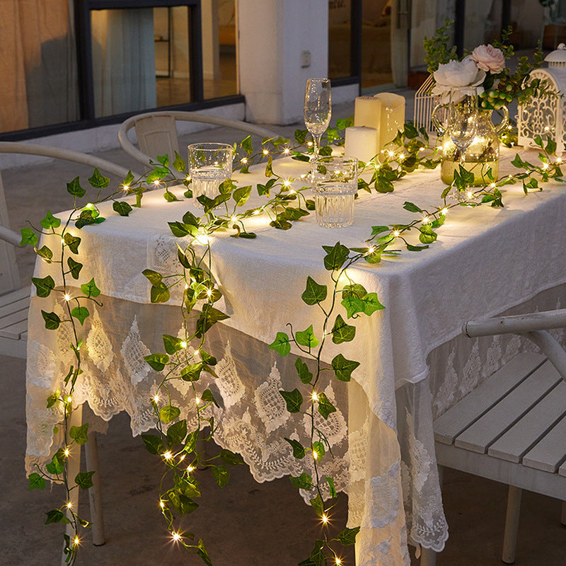 Garden Waterproof Solar Vine Leaf Lights