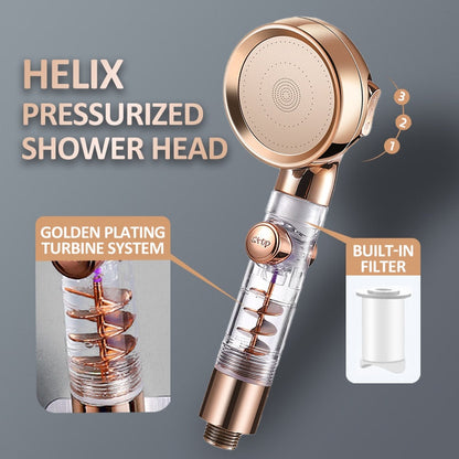 Turbocharged™ Water-saving Filtering Shower Head