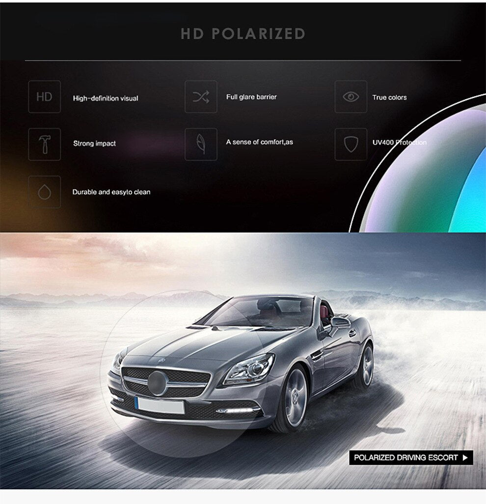 HD Polarized Designer Driving Sunglasses