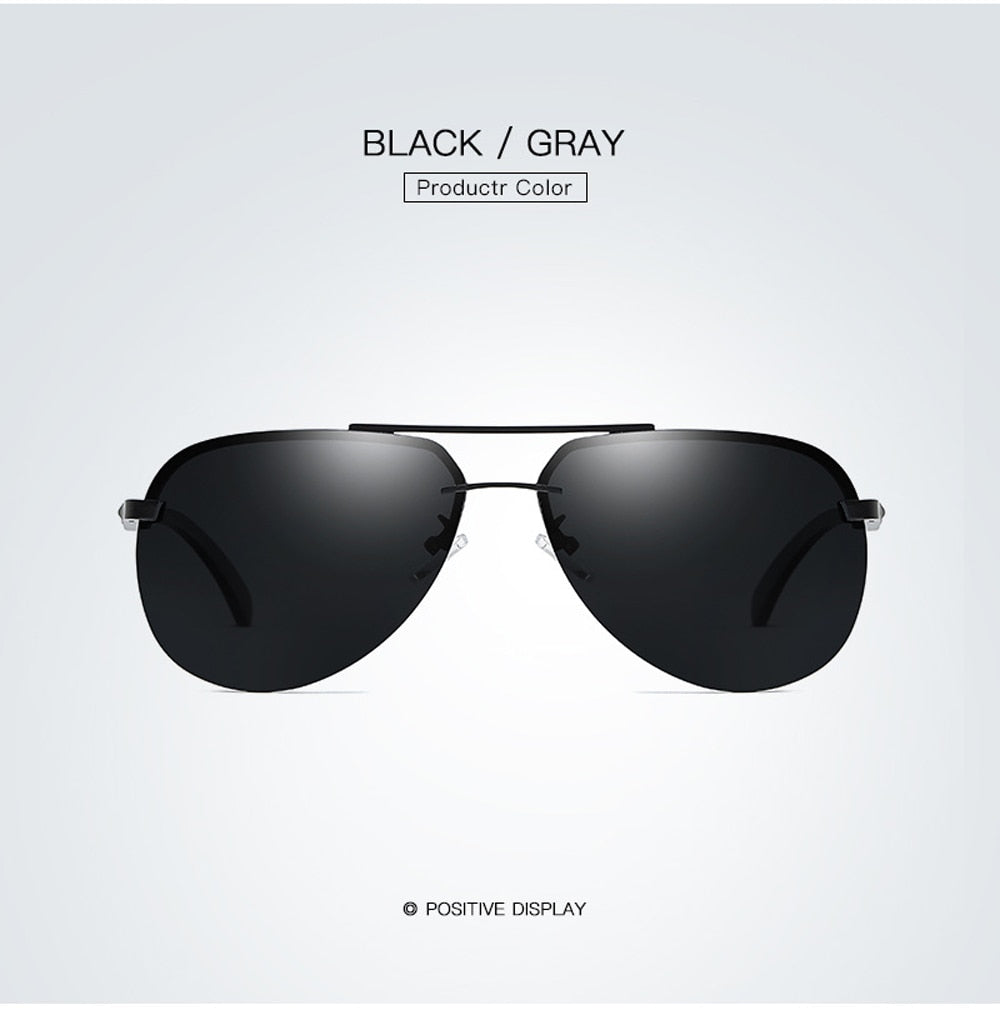 Mirror Pilot Design Polarized Sunglasses