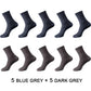 Bamboo Fiber Luxuriously Soft Breathable Antibacterial Socks For Men (10 pairs)