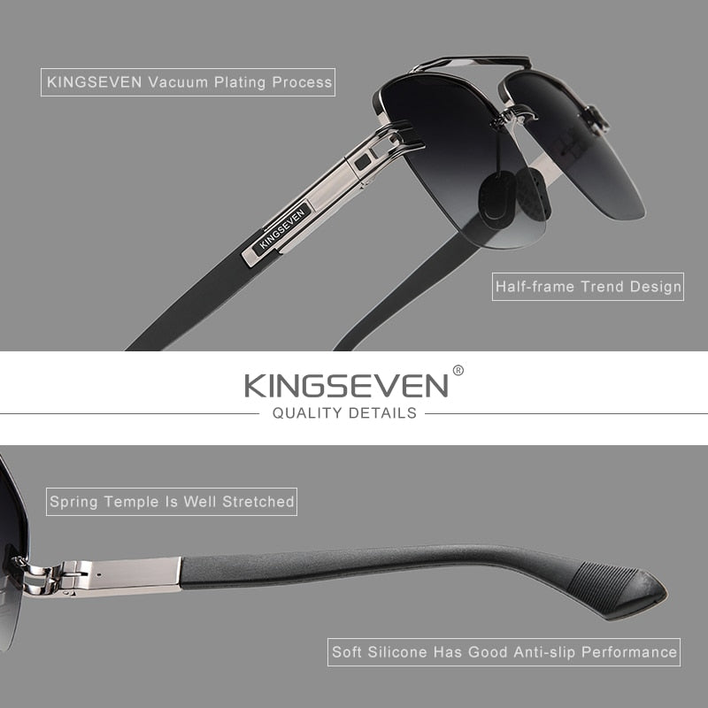 KINGSEVEN™ Polarized Retro Gradient Sunglasses
