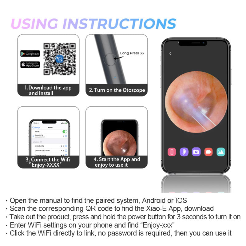 Ear Endoscope HD Camera for iPhone & Android