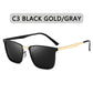Classic Square Frame Polarized Sunglasses