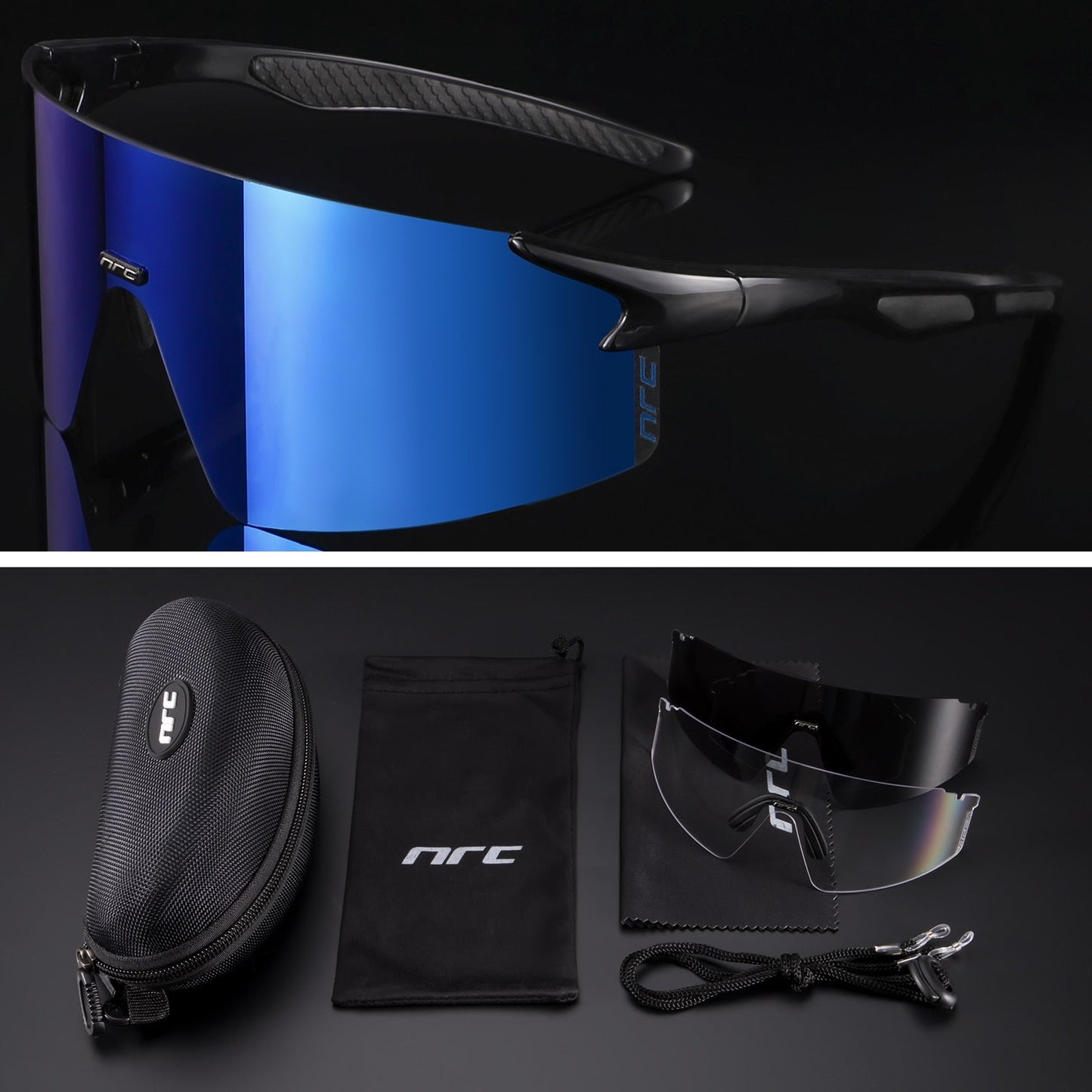NRC™ UV400 Triple Lens Cycling Sunglasses