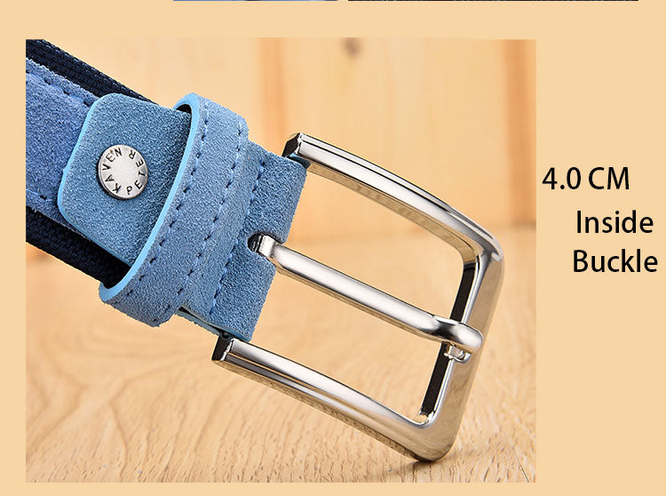 KAVENPETER™ Genuine Suede Leather Belt For Men
