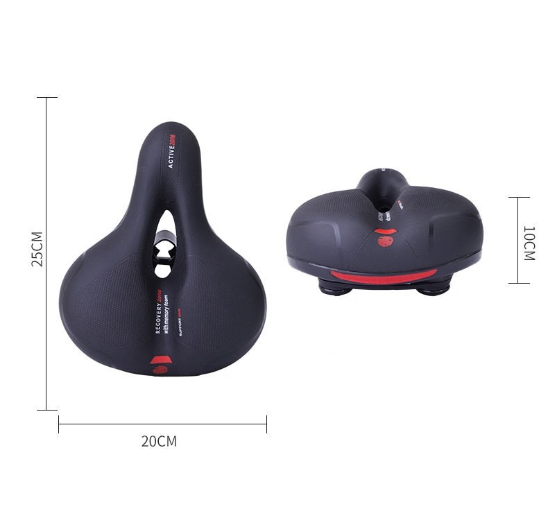 Ultra-Comfortable Shock Absorbing Bicycle Saddle