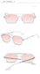Retro Double Bridges Gradient Sunglasses