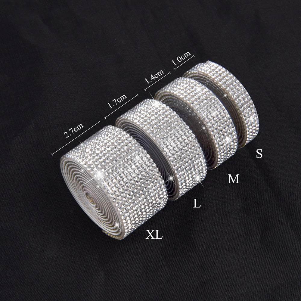 Self-Adhesive Crystal Rhinestone DIY Decoration  Tape