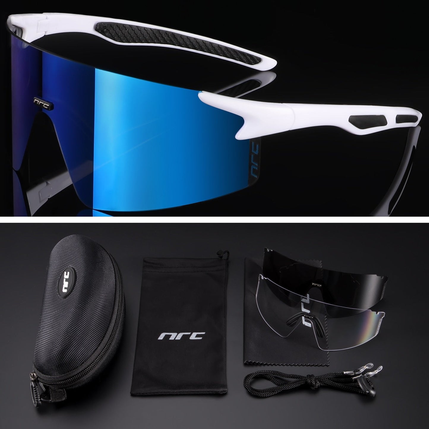 NRC™ UV400 Triple Lens Cycling Sunglasses