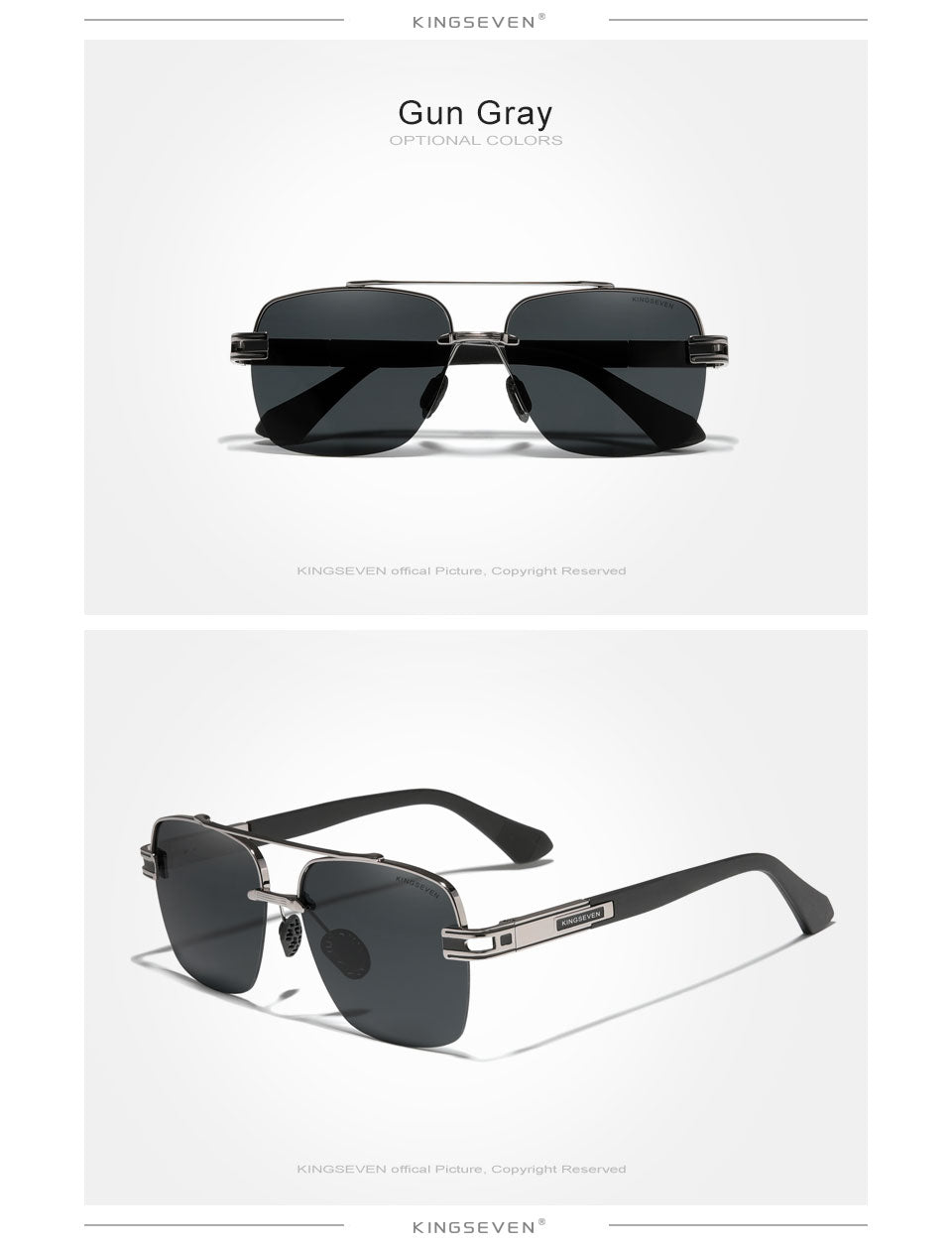 KINGSEVEN™ Polarized Retro Gradient Sunglasses