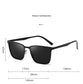 Classic Square Frame Polarized Sunglasses