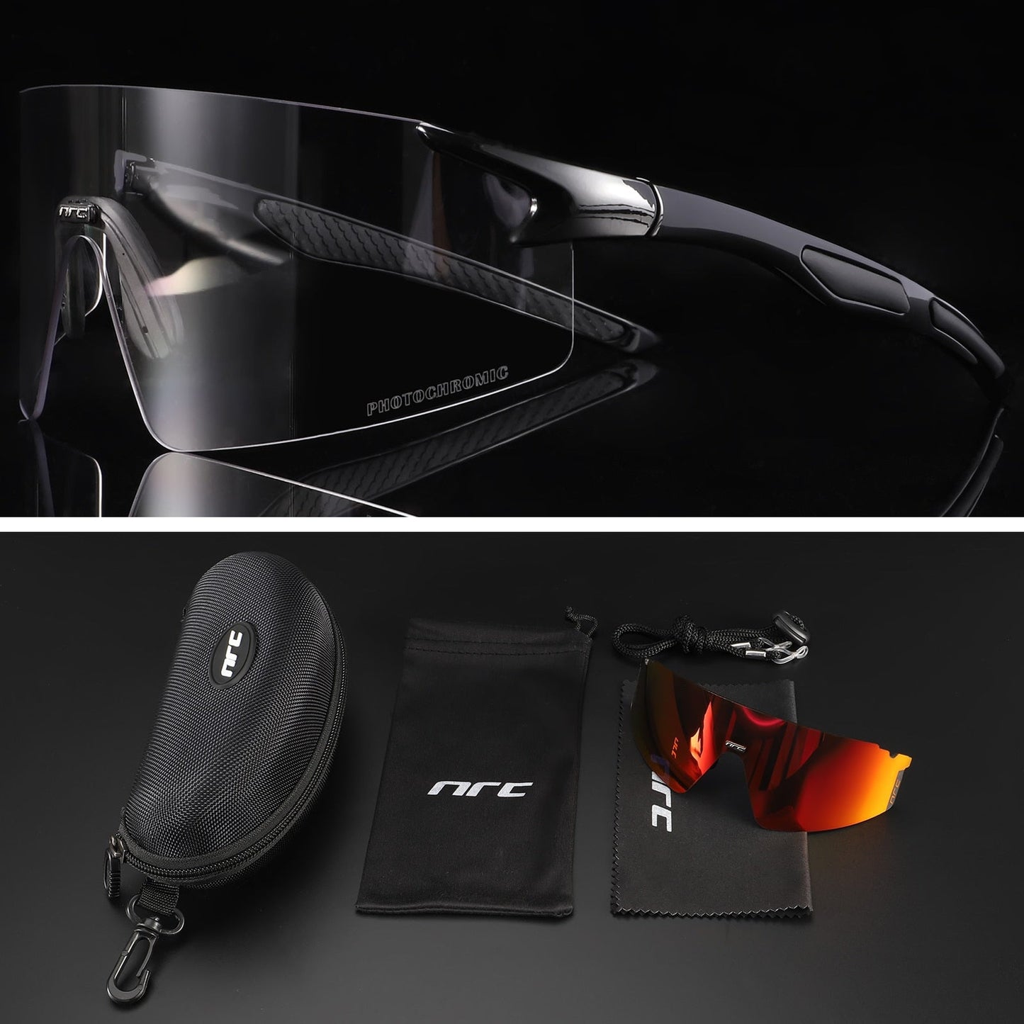 NRC™ UV400 Triple Lens Cycling Sunglasses