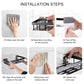 Punch-Free Luxury Aluminum Bathroom Shelves