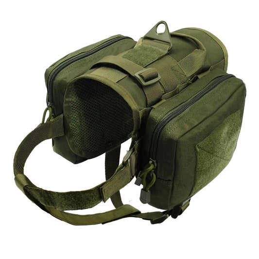 Tactical Dog Harness With Detachable Utility Pouches - Indigo-Temple