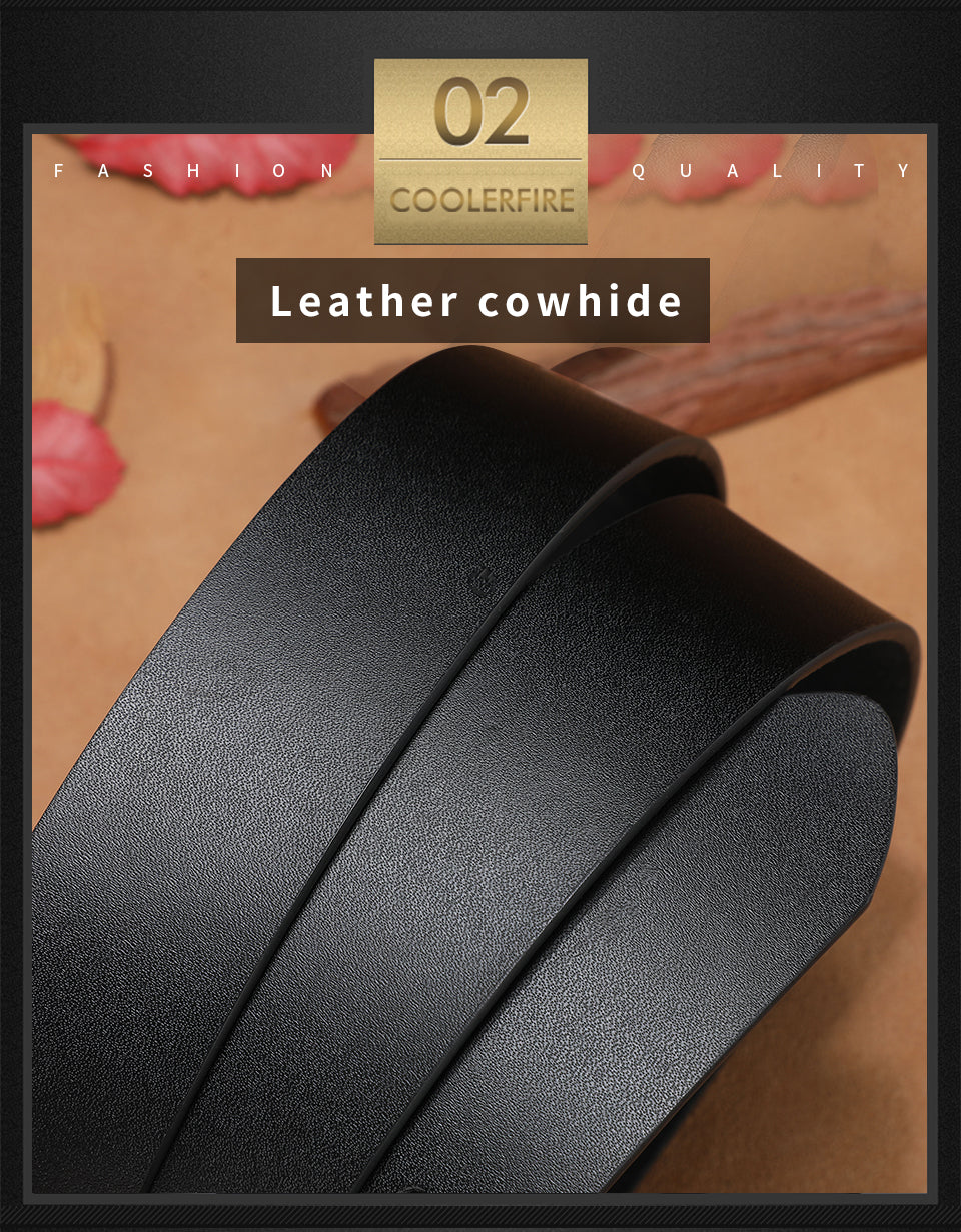 CoolerFire™ Genuine Leather Belt For Men