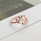 Olive Tree Branch Women's Open Ring - Indigo-Temple