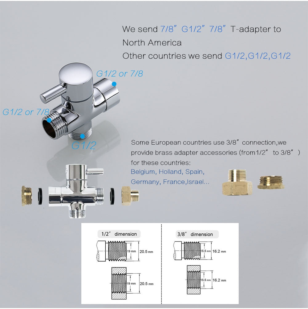 Stainless Steel Bidet Sprayer Bathroom Set