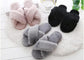 Women Faux Fur  Winter Slippers - Indigo-Temple