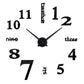 3D Wall DIY Mirror Clock
