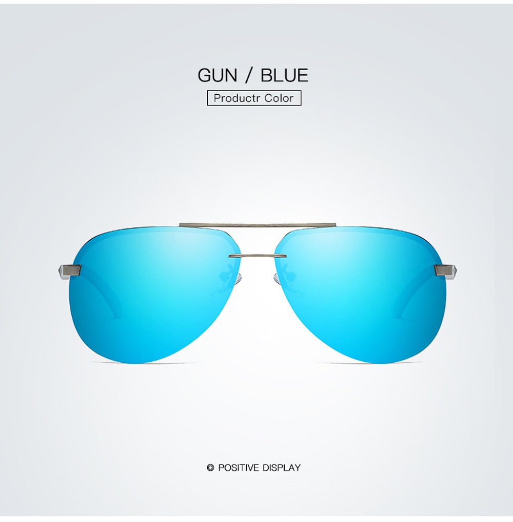 Mirror Pilot Design Polarized Sunglasses