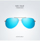 Mirror Pilot Design Polarized Sunglasses