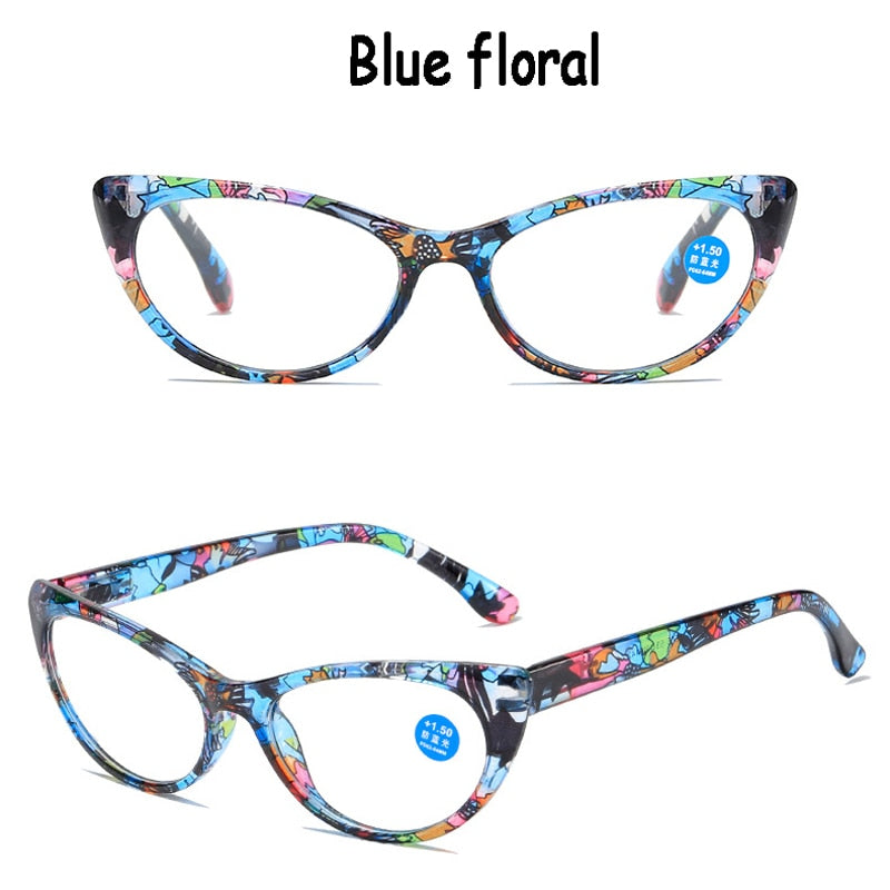 Seemfly™ Ladies Floral Prescription Reading Glasses