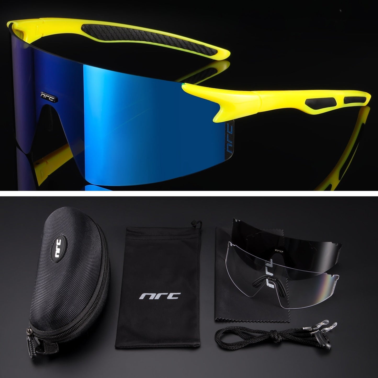 NRC™ UV400 Triple Lens Cycling Sunglasses