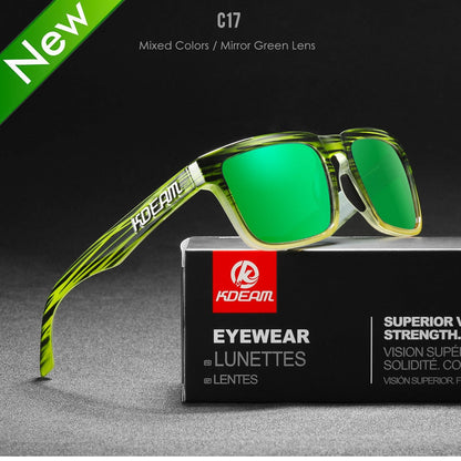 KDEAM Ultra-Stylish Square Polarized Sunglasses