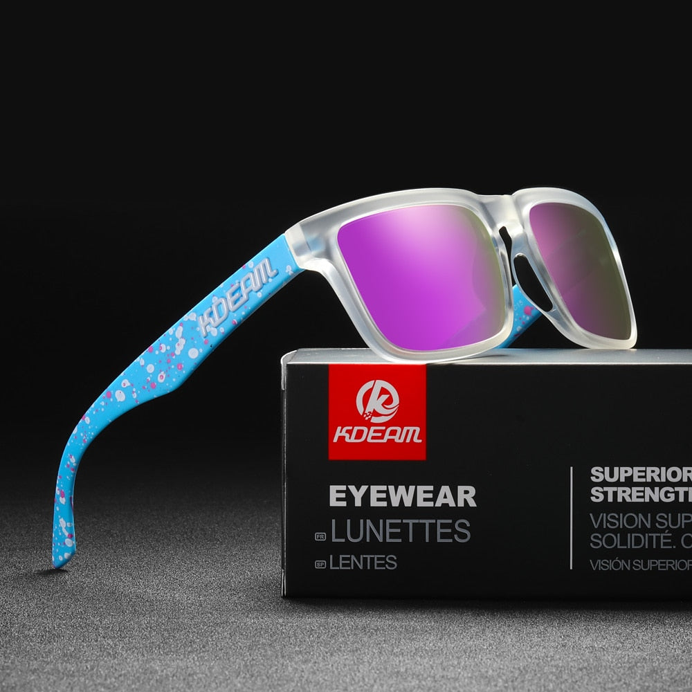 KDEAM Ultra-Stylish Square Polarized Sunglasses