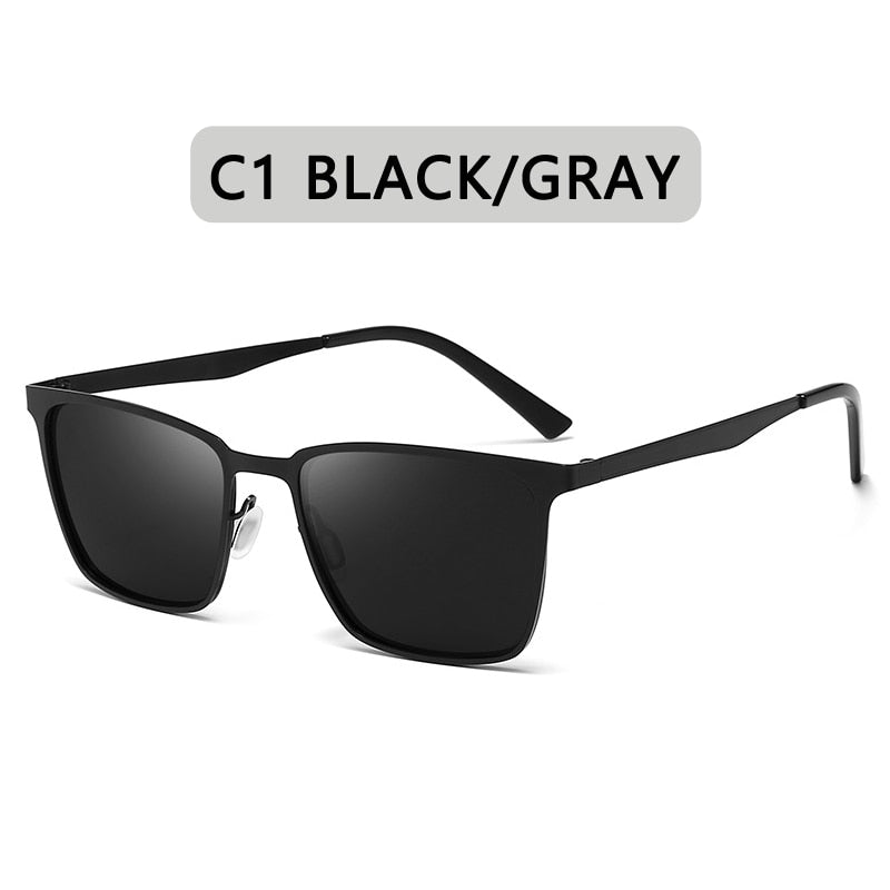 Classic Square Frame Polarized Sunglasses
