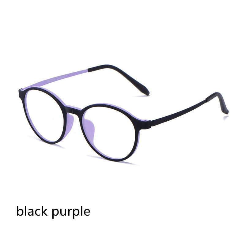 Ultralight Titanium Round Blue Light Reading Glasses